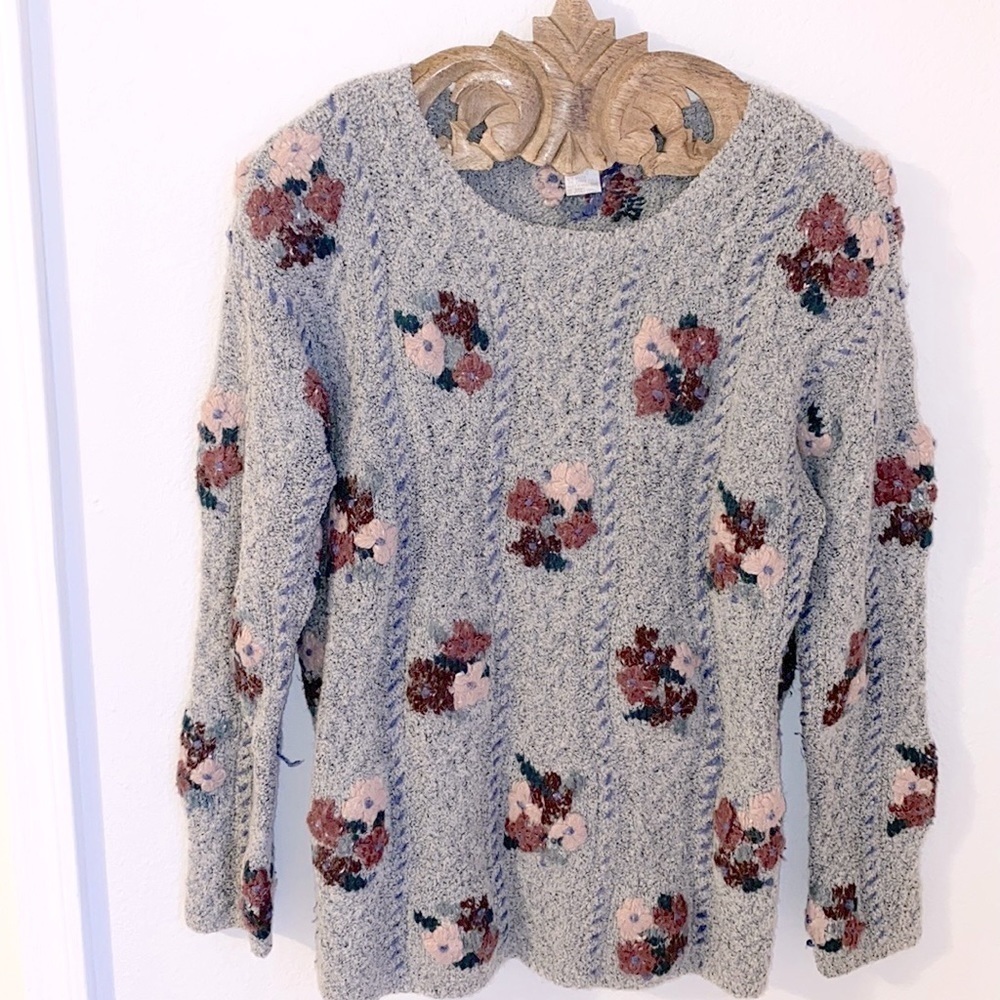 VINTAGE 90s Grandma Cottagecore Sweater
